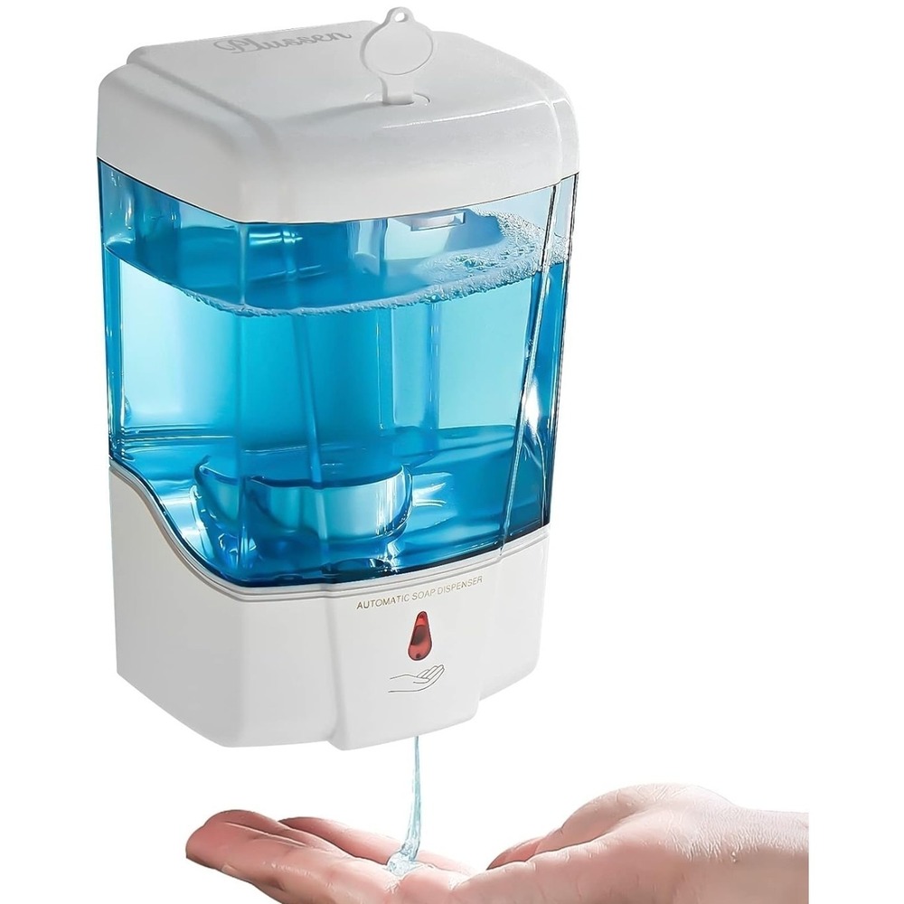 Smart Touchless Soap Pump - 600ml Wall Mount for Offices, Restaurants & Homes